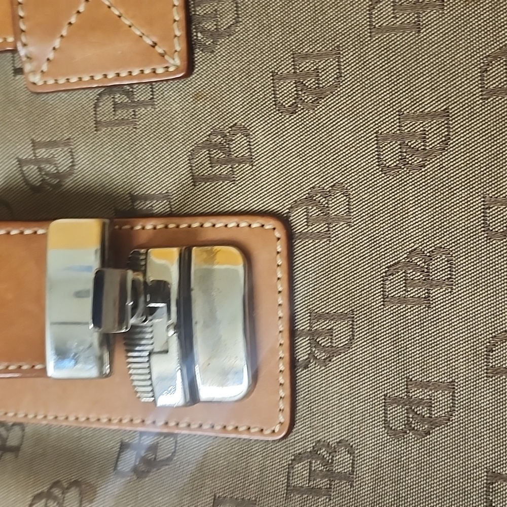 Dooney & Bourke Tan and Brown Tote Bag - Picture 3 of 4